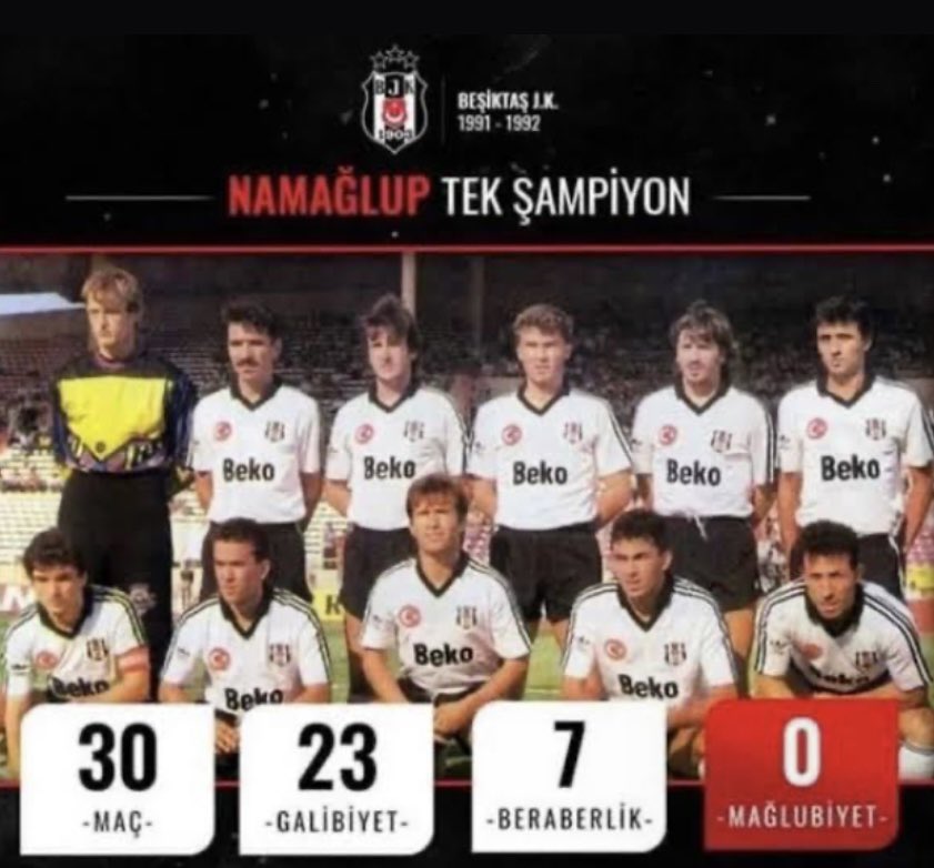 Portekiz’liler fişi çeker namağlup tek şampiyon babanız BEŞİKTAŞ.