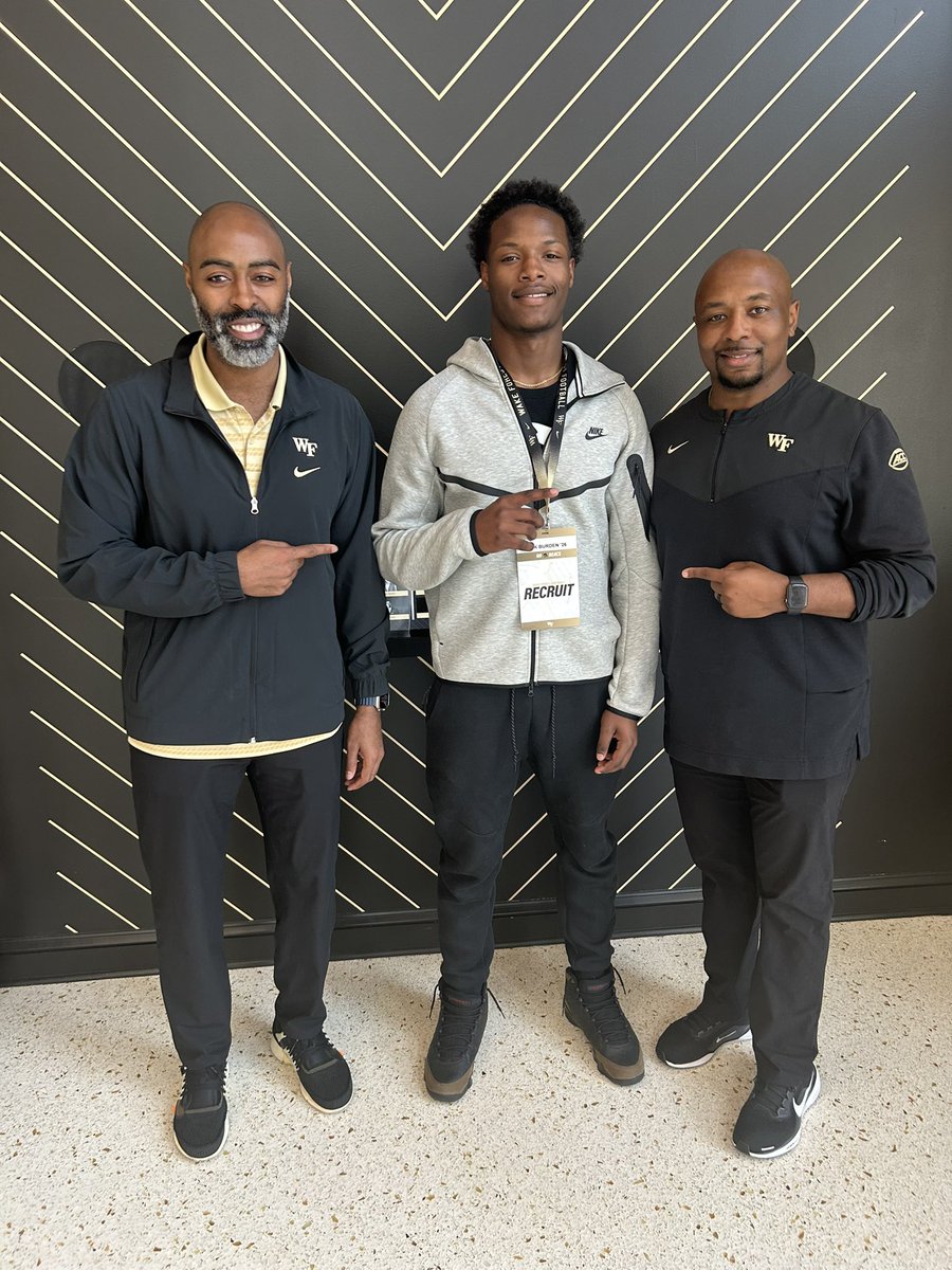 __nickburden's tweet image. #AGTG Blessed to receive an offer from Wake Forest University!! @Co_Jackson21 @CoachBanks13 @DutchtownFB1 @DAWGHZERECRUITS