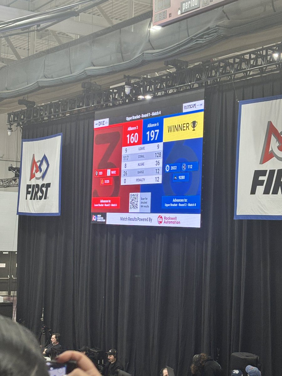 FIRST WIN OF ELIMS!! <a href="/team9280/">High Altitude Robotics</a> @team2022