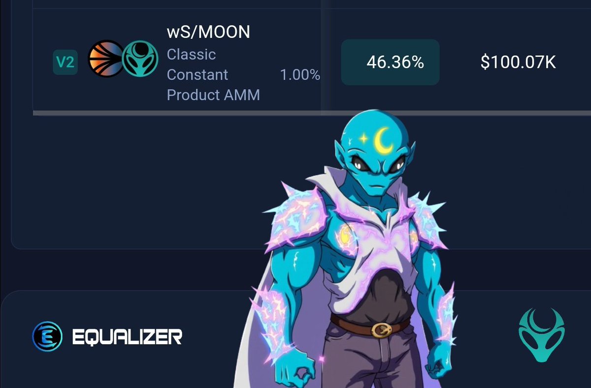 Put your DIAMONDS armor on and farm $MOON on <a href="/Equalizer0x/">Equalizer 💥</a> 

Earn $Equal and Diamonds and hold for <a href="/SonicLabs/">Sonic</a> Gem Rewards