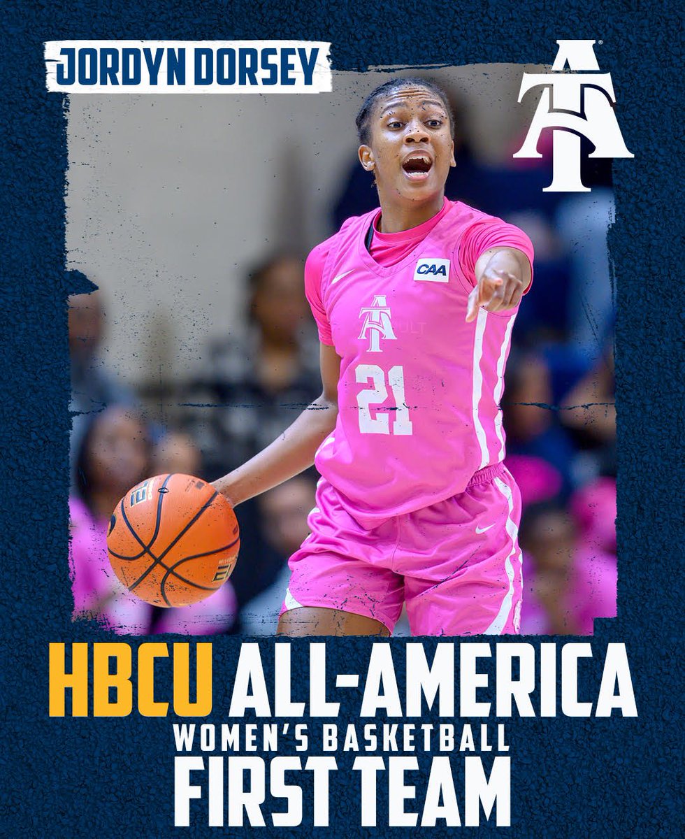 Lady Aggie Ball (@ladyaggieball) on Twitter photo Huge congratulations to <a href="/LadyAggiesHC/">Tarrell Robinson</a> for being named HBCU CO-National Coach of the Year and to our <a href="/jordyndorsey21/">Jordyn Dorsey</a> for making the HBCU All-American First Team!
#AggieWBB💙💛 #Commit2Grit #WeAboveMe #LevelUp #BeUncommon #AggiePride Huge congratulations to <a href="/LadyAggiesHC/">Tarrell Robinson</a> for being named HBCU CO-National Coach of the Year and to our <a href="/jordyndorsey21/">Jordyn Dorsey</a> for making the HBCU All-American First Team!
#AggieWBB💙💛 #Commit2Grit #WeAboveMe #LevelUp #BeUncommon #AggiePride