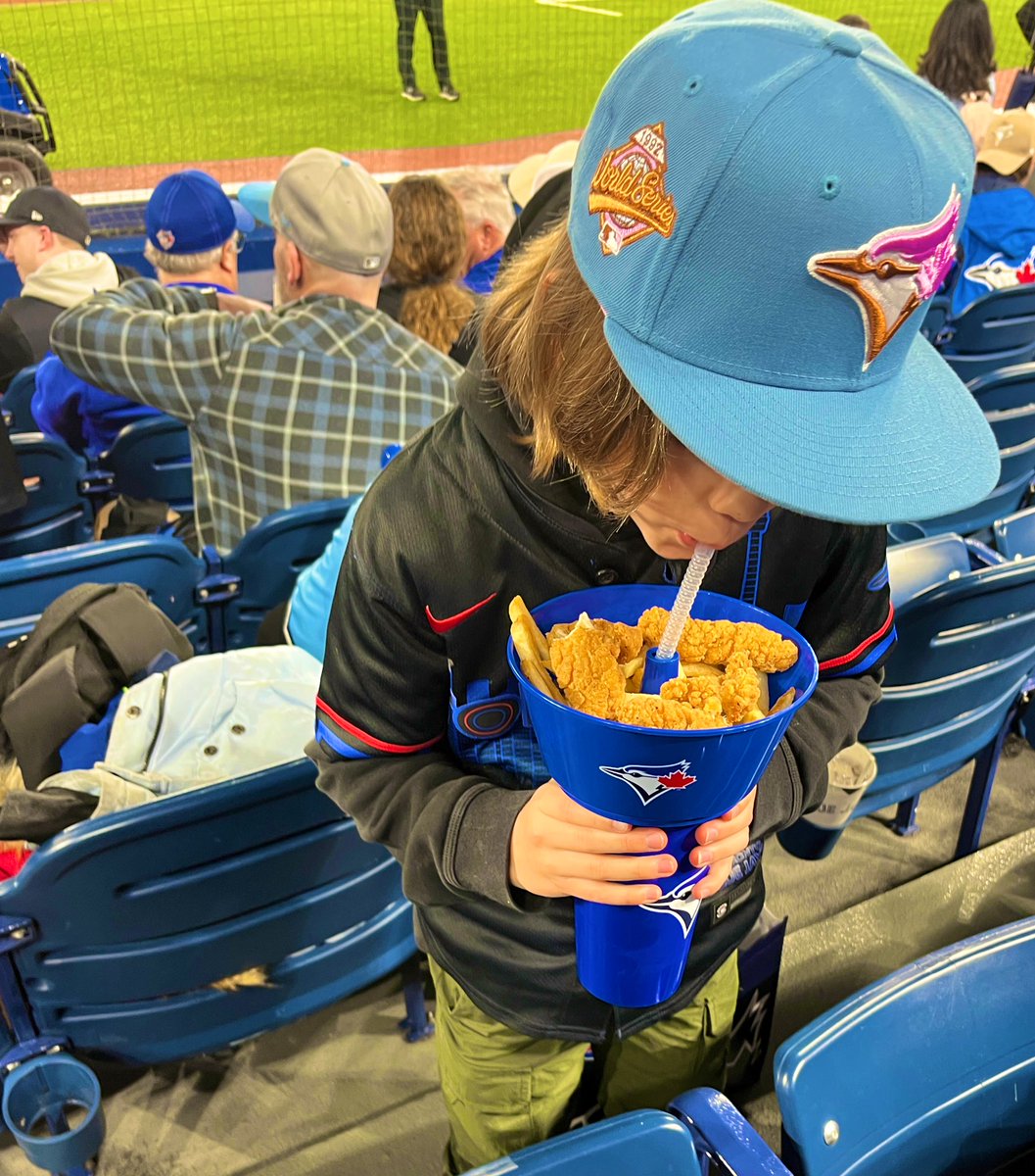 Allow me to introduce the greatest new addition to the Rogers Centre this season. Behold the “Grub Tub”.