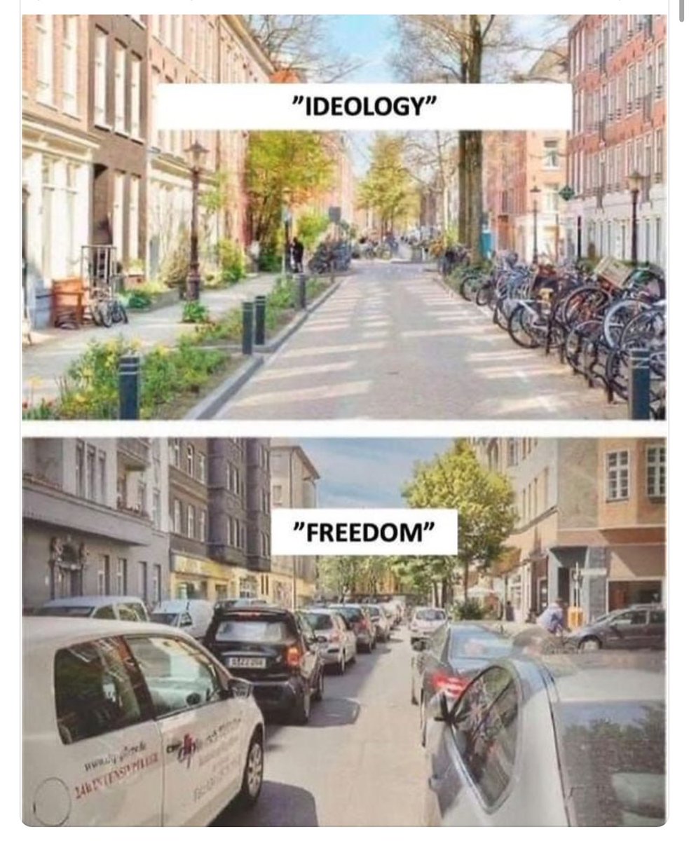Paul Balban (@pbalban) on Twitter photo The stark contrast between the freedom to be able to travel by car whenever & wherever you want to and the ideology of those that want the shackles of open public space, green areas and liveable streets <a href="/thelabofthought/">The Lab of Thought</a> The stark contrast between the freedom to be able to travel by car whenever & wherever you want to and the ideology of those that want the shackles of open public space, green areas and liveable streets <a href="/thelabofthought/">The Lab of Thought</a>