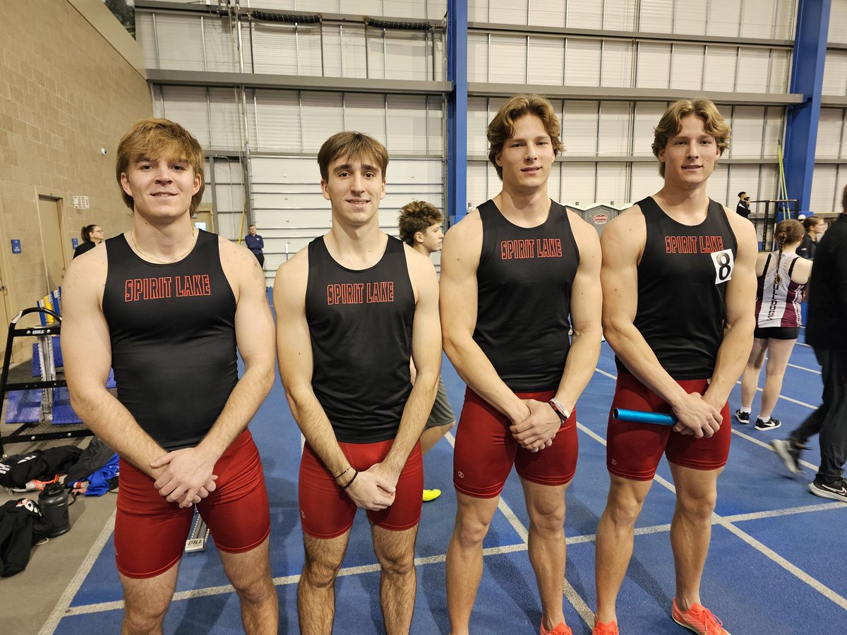 "New baton did the trick!"

Tate Orpen, Cooper Winkel, Ethan Stecker &amp; Dylan Stecker were inspired by the girls and are heading to the Drake Relays!
