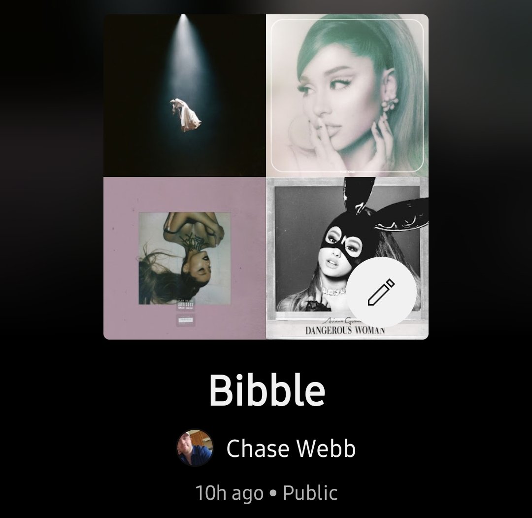 chaseawebb's tweet photo. Made an Ari playlist #IYKYK https://t.co/3YcO2DXTcx