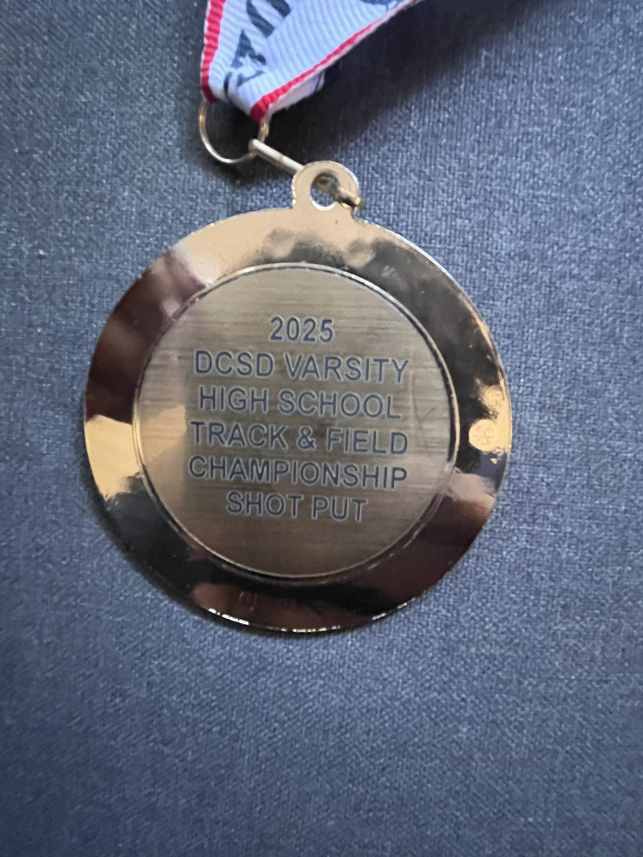 Feeling beyond grateful and blessed to not only PR in my shot put meet but also take home the county title! Hard work paying off in the best way.💯💯💯