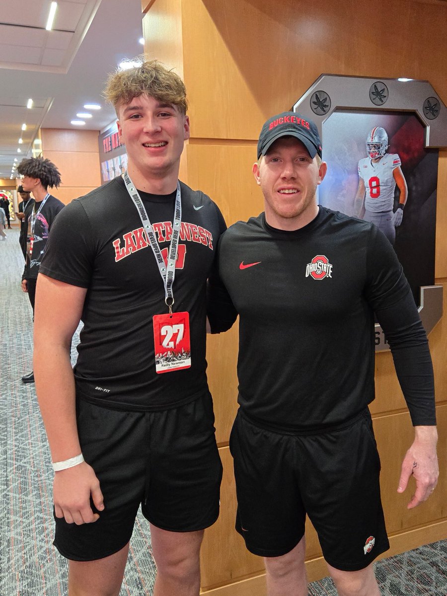 Reilly Newman (@reilly_newman34) on Twitter photo I had a great visit today <a href="/OhioStateFB/">Ohio State Football</a> thank you <a href="/CoachKee/">Keenan Bailey</a> and <a href="/WendyLaurent55/">Wendy Laurent</a> for having me, can’t wait to be back for camp.
<a href="/AllenTrieu/">Allen Trieu</a> <a href="/PrepRedzoneOH/">Prep Redzone Ohio</a> <a href="/LakotaWestFB/">Lakota West Football</a> <a href="/CoachTomBolden/">Tom Bolden</a> <a href="/Coach_Huls/">Tyler Huls</a> <a href="/JaredLuginbill/">Jared Luginbill</a> <a href="/lukebolden7/">Luke Bolden</a> <a href="/gmcsports/">GMC Sports</a> @coachkeyz I had a great visit today <a href="/OhioStateFB/">Ohio State Football</a> thank you <a href="/CoachKee/">Keenan Bailey</a> and <a href="/WendyLaurent55/">Wendy Laurent</a> for having me, can’t wait to be back for camp.
<a href="/AllenTrieu/">Allen Trieu</a> <a href="/PrepRedzoneOH/">Prep Redzone Ohio</a> <a href="/LakotaWestFB/">Lakota West Football</a> <a href="/CoachTomBolden/">Tom Bolden</a> <a href="/Coach_Huls/">Tyler Huls</a> <a href="/JaredLuginbill/">Jared Luginbill</a> <a href="/lukebolden7/">Luke Bolden</a> <a href="/gmcsports/">GMC Sports</a> @coachkeyz
