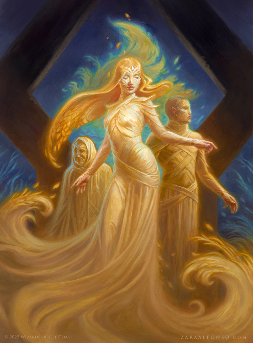 My Spirit token for Tarkir: Dragonstorm! This is my favourite painting I've done for Magic: The Gathering so far 🖤
#MTGTarkir #MTGTDM