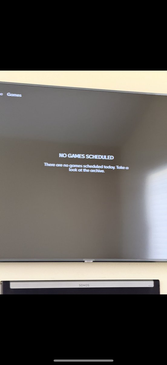 Any other <a href="/MLBTV/">MLB.TV</a> subscribers having issues like this? I get the app on my phone without issue but despite removing and reinstalling the app on my TV and resetting my WiFi, I consistently get this despite a full slate of games. Please help! #mlbtv