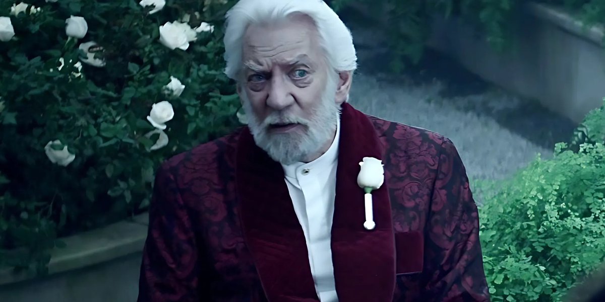 panempropaganda's tweet photo. snow when he hears haymitch’s girlfriend has 2 first names https://t.co/BZjLs2Qwwy