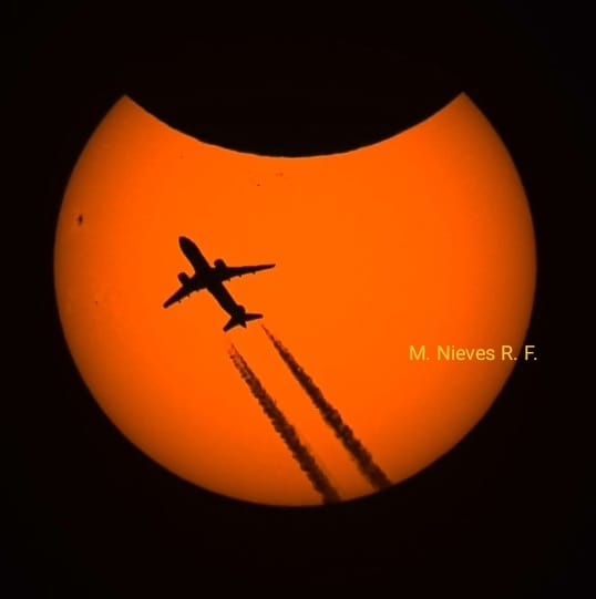 📷📷Espectacular fotografia 
M. Nieves R. F.
Que ens arriba via els companys de l'Agrupació Astronòmica de la Safor.