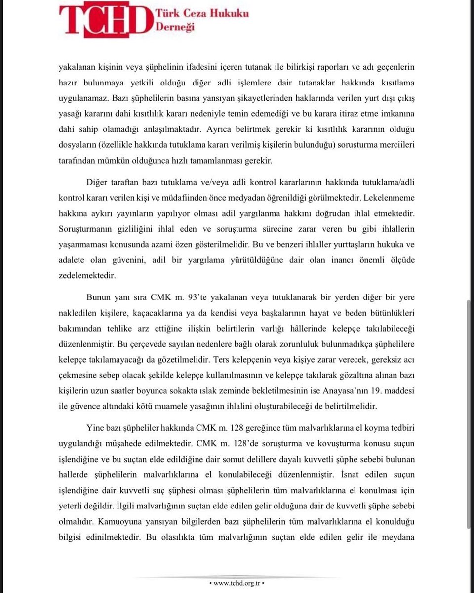 Türk Ceza Hukuku Derneği (@tchdorgtr) on Twitter photo 