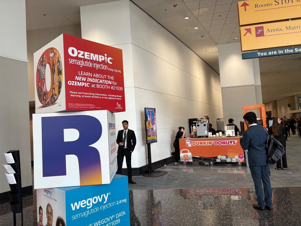 Fu Siong Ng (@drfusiongng) on Twitter photo 💉💉💉🍩🍩🍩
Loving the juxtaposition of Ozempic/Wegovy/Dunkin' Donuts at <a href="/ACCinTouch/">American College of Cardiology</a> #ACC25
(Disclosure: I love Dunkin' Donuts)
<a href="/DocOfHearts/">Nicholas S Peters</a> <a href="/arunsau_/">Arun Sau</a> <a href="/LiborPastika/">Libor Pastika</a> <a href="/jobrkr/">Joseph Barker</a> <a href="/KPatlatzoglou/">Konstantinos Patlatzoglou</a> <a href="/BZeidaabadi/">Boroumand Zeidaabadi</a> <a href="/HeshamAggour/">Hesham Aggour</a> 💉💉💉🍩🍩🍩
Loving the juxtaposition of Ozempic/Wegovy/Dunkin' Donuts at <a href="/ACCinTouch/">American College of Cardiology</a> #ACC25
(Disclosure: I love Dunkin' Donuts)
<a href="/DocOfHearts/">Nicholas S Peters</a> <a href="/arunsau_/">Arun Sau</a> <a href="/LiborPastika/">Libor Pastika</a> <a href="/jobrkr/">Joseph Barker</a> <a href="/KPatlatzoglou/">Konstantinos Patlatzoglou</a> <a href="/BZeidaabadi/">Boroumand Zeidaabadi</a> <a href="/HeshamAggour/">Hesham Aggour</a>