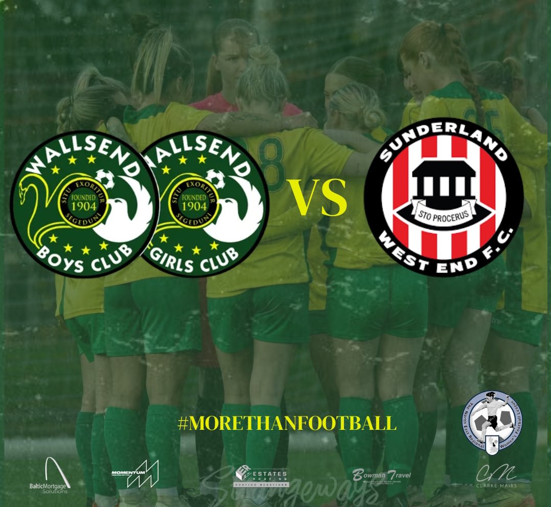 Wallsend BC Women (@wallsendbcwomen) on Twitter photo Our firsts look to bounce back after defeat last week as they travel to <a href="/WestEnd_Ladies/">Sunderland West End Ladies FC</a>.
๐ Sunderland West End Ladies
๐ Herrington Welfare Ground, DH4 4LN
โฝ๏ธ 2pm Kick Off
๐๏ธ Adults - ยฃ3 - Cash Only
๐๏ธ Under 16โs - Free
๐ <a href="/NERWFL/">NERWFL</a> - Premier
โฝ๏ธ๐๐
#MoreThanFootball Our firsts look to bounce back after defeat last week as they travel to <a href="/WestEnd_Ladies/">Sunderland West End Ladies FC</a>.
๐ Sunderland West End Ladies
๐ Herrington Welfare Ground, DH4 4LN
โฝ๏ธ 2pm Kick Off
๐๏ธ Adults - ยฃ3 - Cash Only
๐๏ธ Under 16โs - Free
๐ <a href="/NERWFL/">NERWFL</a> - Premier
โฝ๏ธ๐๐
#MoreThanFootball