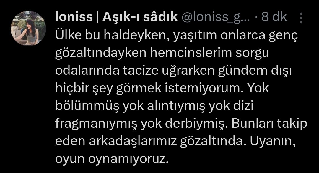loniss_gunes's tweet photo. Buda bahsettiğim yan hesabım, ordan bakıp takip ederseniz azıcık FARKINDALIK yaşayabilirsiniz 🙏🏻 X gündemi DİRENİŞ dışında mesgul etmeyin 🙏🏻 https://t.co/GavAa6pgrU