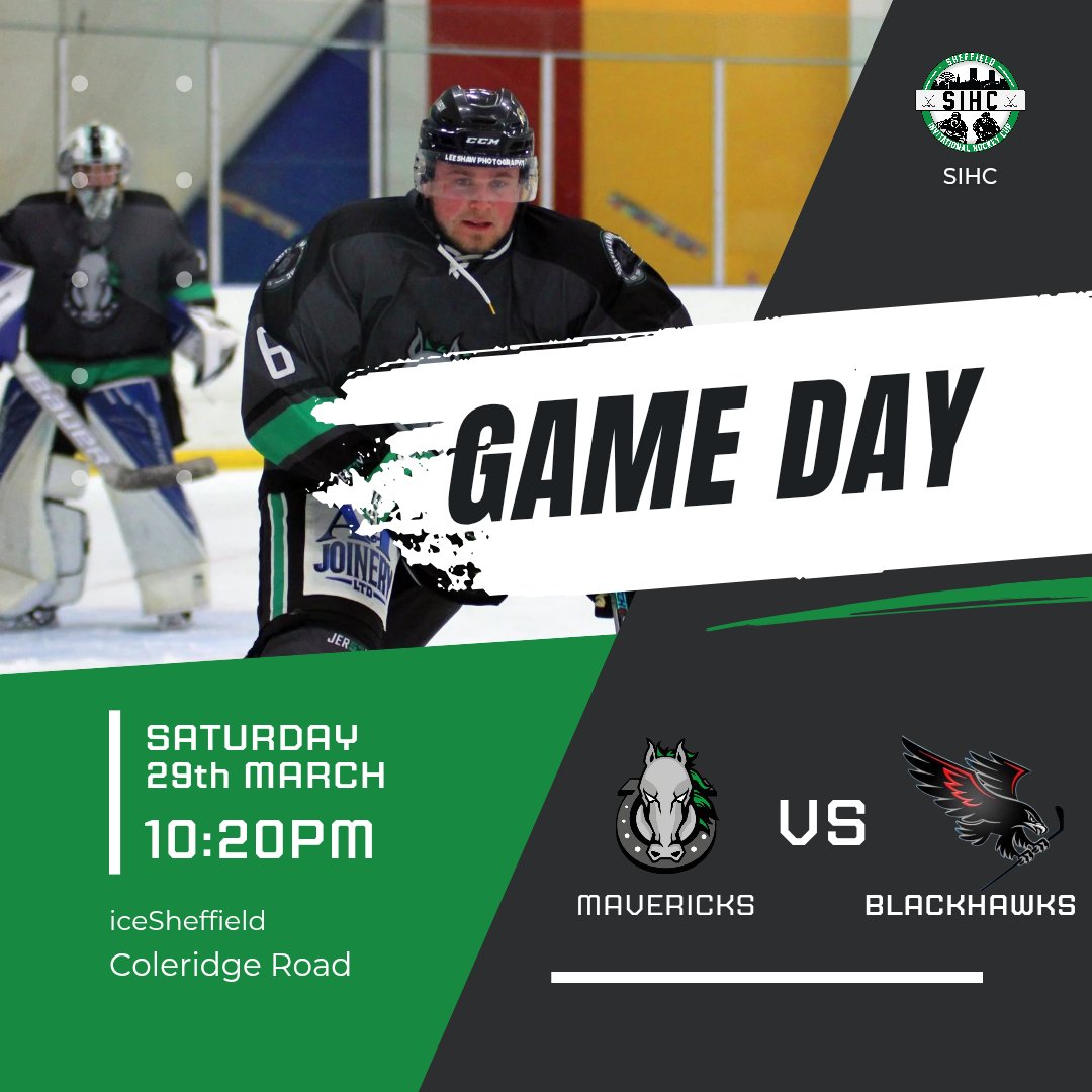 🚨 GAME DAY

📍 ICE SHEFFIELD

🕓 10:20PM

🎟️ FREE

🆚 RAF Blackhawks

UP THE OSS'
🐴💚🖤