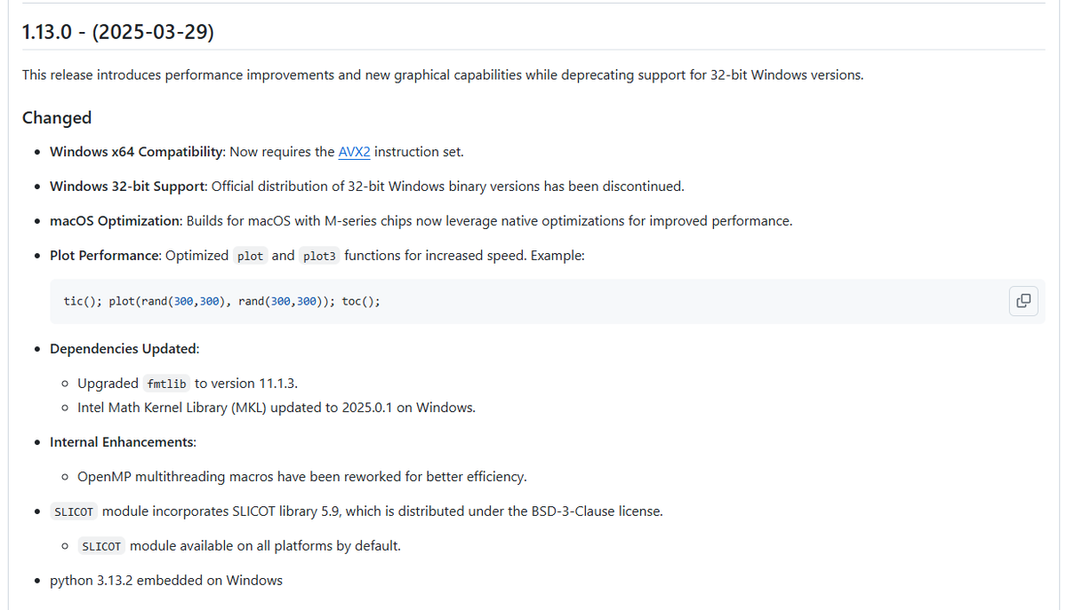 Nelson_software's tweet photo. Nelson 1.13.0 has been released.
https://t.co/fq5Tb2Vw7Y
#stem #OpenSource #Software #Engineering #HPC
#DataScience #DataAnalysis #programming #scientific #coding #OSS #Numerical #Computation #GNUoctave #scilab #Matlab #Python #Julia #JuliaLang #NelsonLang https://t.co/YtulEVNwe8