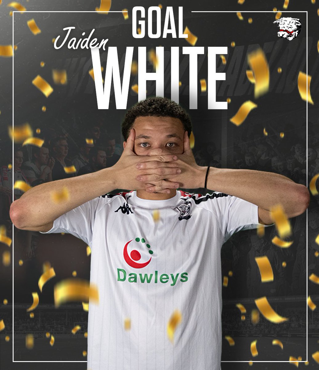 41' | GOALLLL! Jaiden White's deflected effort ends up trickling into the bottom corner. 

Farsley🟢 0-1 ⚫️Hereford
#COYW | #OurCity