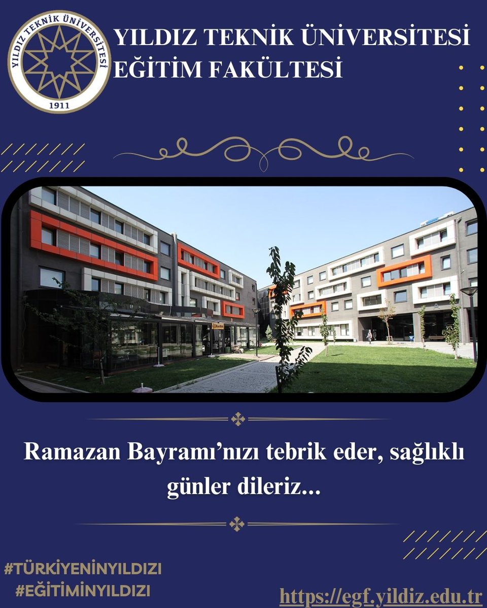 Ramazan Bayramı'nızı tebrik eder, sağlıklı günler dileriz...

@yildizedu 
#TürkiyeninYıldızı 
#EğitiminYıldızı