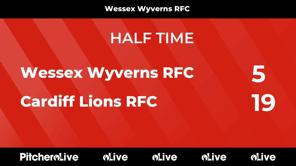 HALF TIME: Wessex Wyverns RFC 5 - 19 Cardiff Lions RFC
#WESCAR #Pitchero
pitchero.com/clubs/wessexwy…