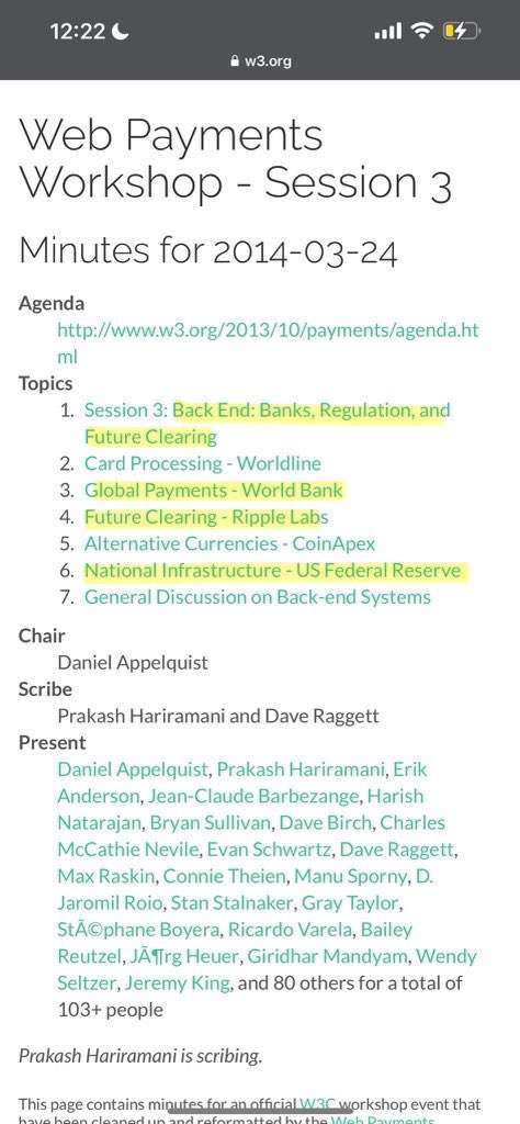 Ripple + Federal Reserve —> collaborating since 2014 to enhance the backend clearing system of the national financial infrastructure.💯

👇