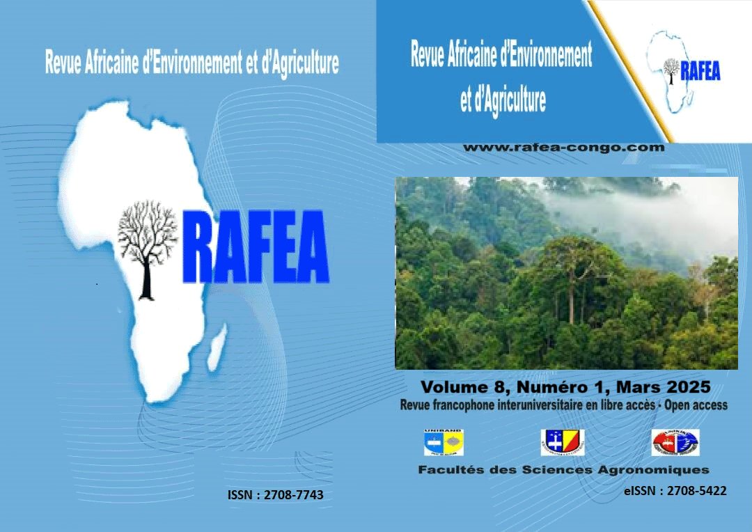 MinenguMayulu's tweet photo. Le Comité d Rédaction de la Revue Africaine d'Environnement et d'Agriculture (RAFEA) a le plaisir d vous annoncer la publication en ligne (https://t.co/hHqZBacwul) de son n° 1, Vol. 8 (2025), ce samedi 29 mars 2025.
Notre modeste contribution en faveur de la jeunesse africaine. https://t.co/sJnv8hcBRc
