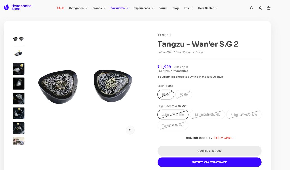rohitagni_m's tweet photo. @TangZu_Official Wan'er SG 2 listed on #HeadphoneZone and #ConceptKart https://t.co/uI8RdEc5ov