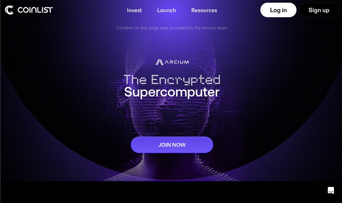 Hina_himawari1's tweet photo. Don't tell me there are still any of my fans who are missing out on this powerful project @arcium !

If you want to get involved early, now is the chance—the community round is currently live on @CoinList! 🔥

Participation link 👉https://t.co/wXbxnpzN1W 

Of course, some people might wonder why I’m so bullish on this project, so let me explain again ⬇️

#ArciumHQ #Coinlist