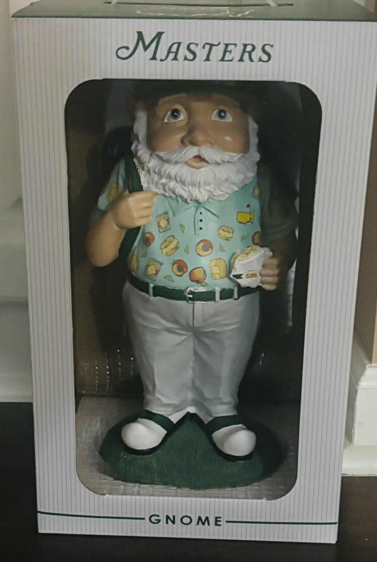 2025 Masters Gnome with Peach Ice Cream Sandwich