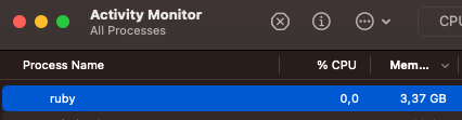 _neonsunset's tweet image. Lightest Ruby application (it&apos;s Homebrew)