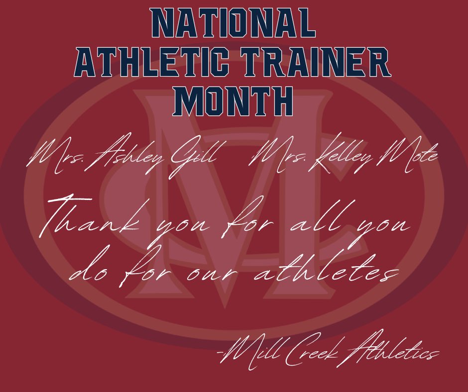 Our football staff and players are so appreciative of Ashley and Kelley. They work extremely hard to get our athletes well and back on the field .  They make a huge  iMpaCt on our program !