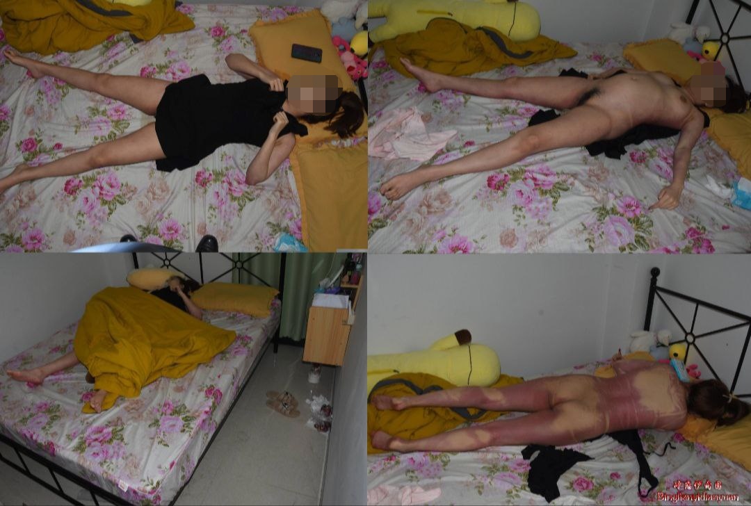 家中卧室服💊去试的年轻女孩 #冰恋