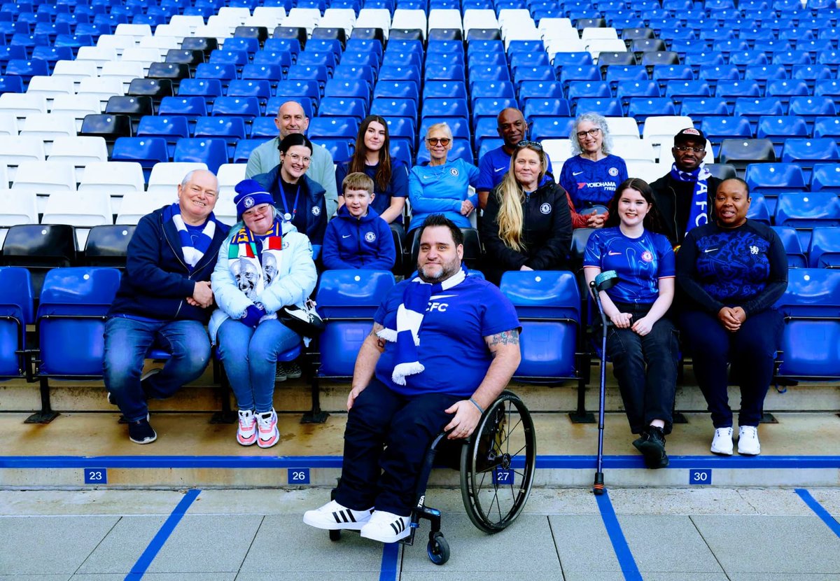 ChelseaFCdsa's tweet image. Yesterday, supporters with disabilities took part in creating a film at Stamford Bridge.
 
A fantastic piece for all of us to be a part of, commissioned by our DAO Hannah Travers.
 
We look forward to sharing it with you soon. 

#ChelseaFC #UniteForAccess #TogetherWeAreStronger