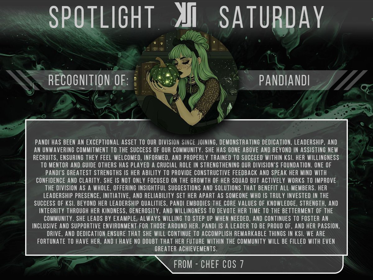 🌟 Today's #SpotlightSaturday is shining on PandiAndi! 🌟 "Her dedication and leadership are remarkable, fostering an inclusive community!" - Chef Cos 7. 🙌 #Inspiration #Leadership