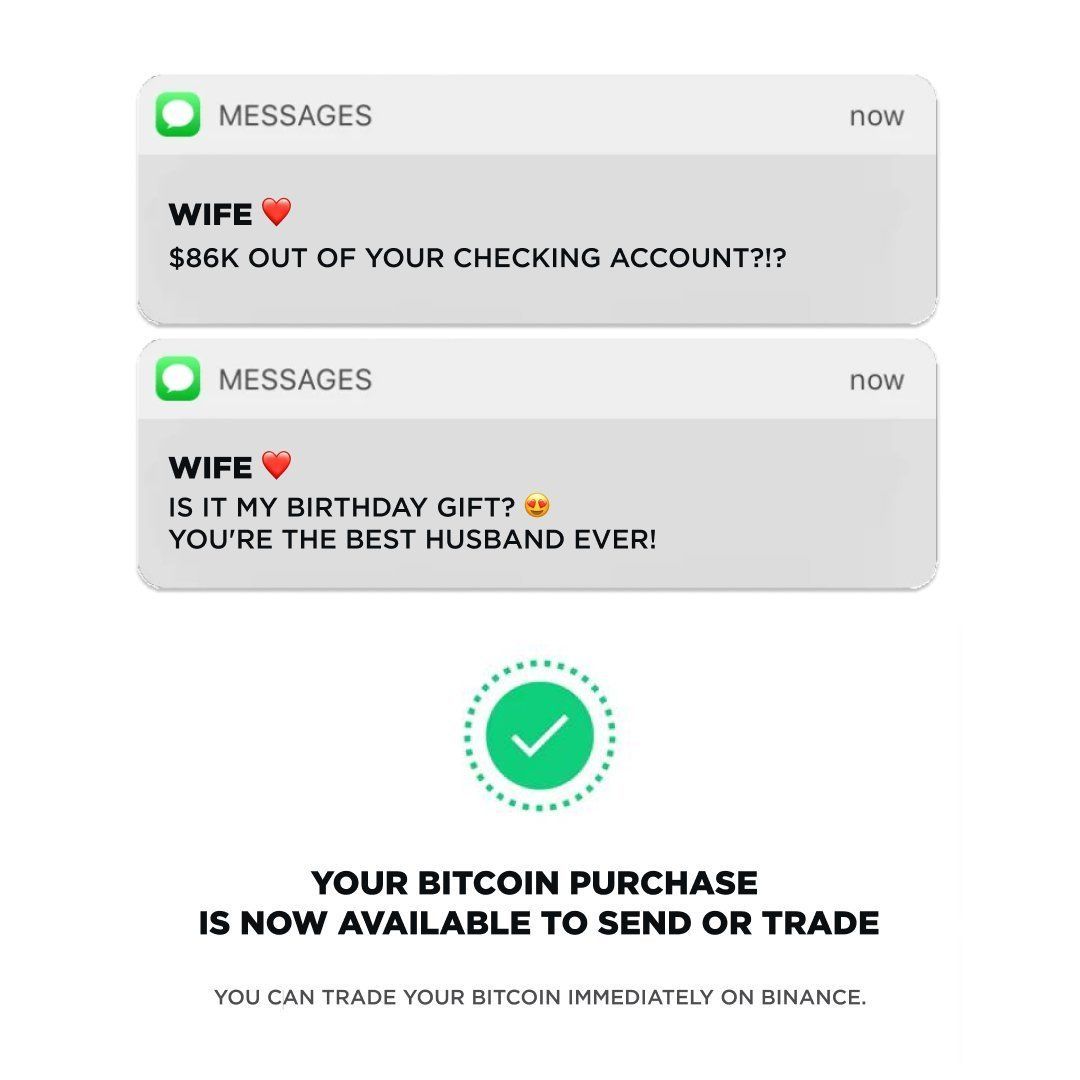 Marriage is all about surprises. And so is crypto.