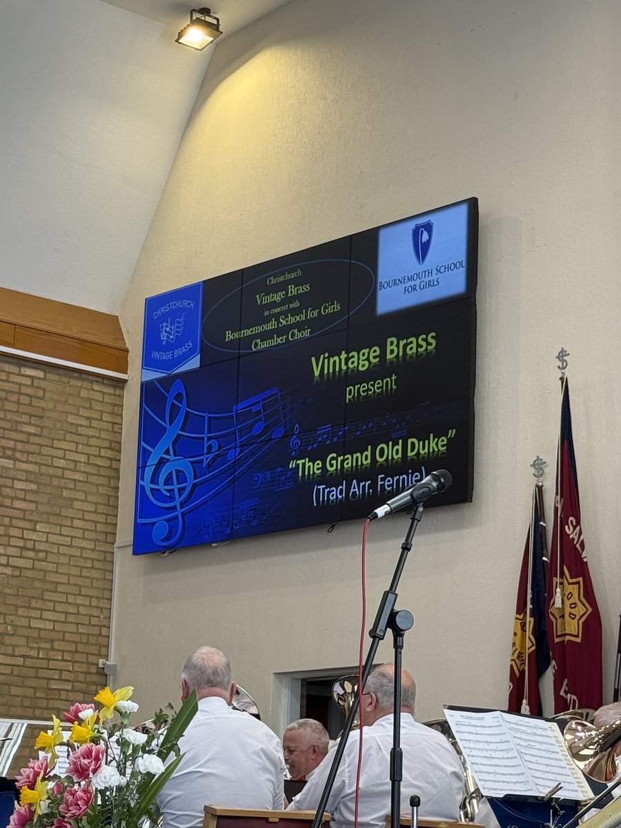 Fresh from their victory at the Bournemouth Performing Arts Festival yesterday, the Chamber Choir are giving their third concert in three days as invited guests at Christchurch Vintage Brass’s Spring Concert today.