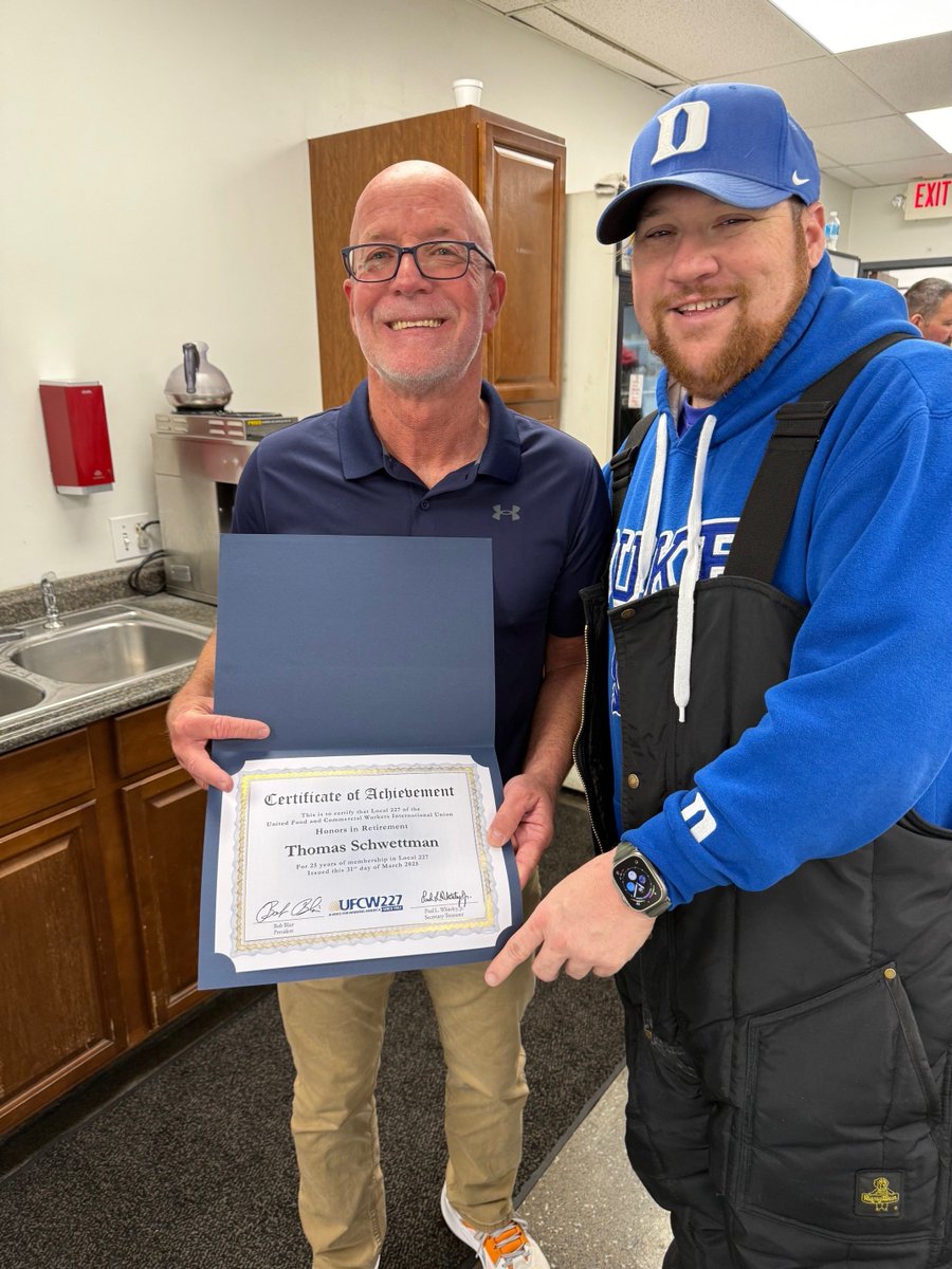 Let's celebrate Tom Schwettman's retirement!! Tom retired from Saputo Dairy in Murray, KY after 26 years of service. We hope you enjoy your well deserved retirement Tom!! 🎉