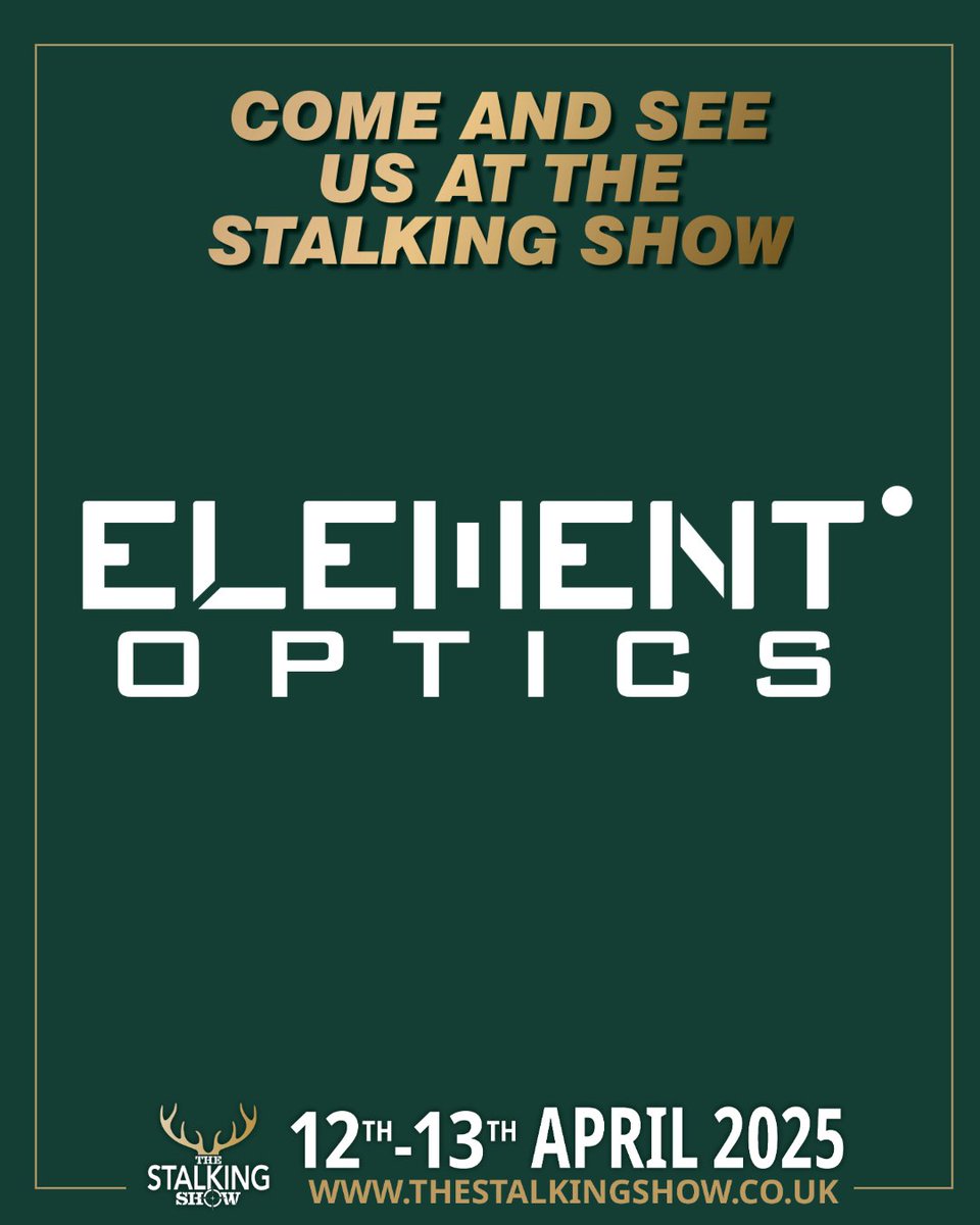 SportsmanSGC's tweet image. We’re excited to bring Element Optics to The Stalking Show! 

Visit us at the stand and see why Element Optics is the go-to choice for shooters who demand precision and performance!

#ElementOptics