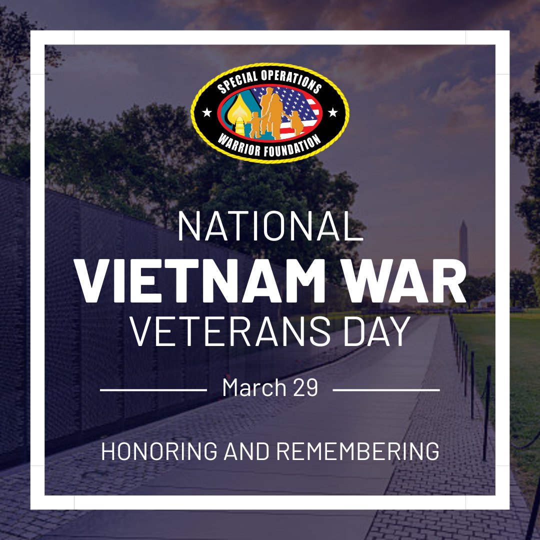 SOFWarriorFnd's tweet photo. HONORING AND REMEMBERING 🫡 Honoring the brave men and women who served in the Vietnam War. Your sacrifice, courage, and dedication will never be forgotten. 🇺🇸

#Honor #VietnamVeterans #EnduringPromise #SpecialOperationsWarriorFoundation https://t.co/hGJa2gEU1C