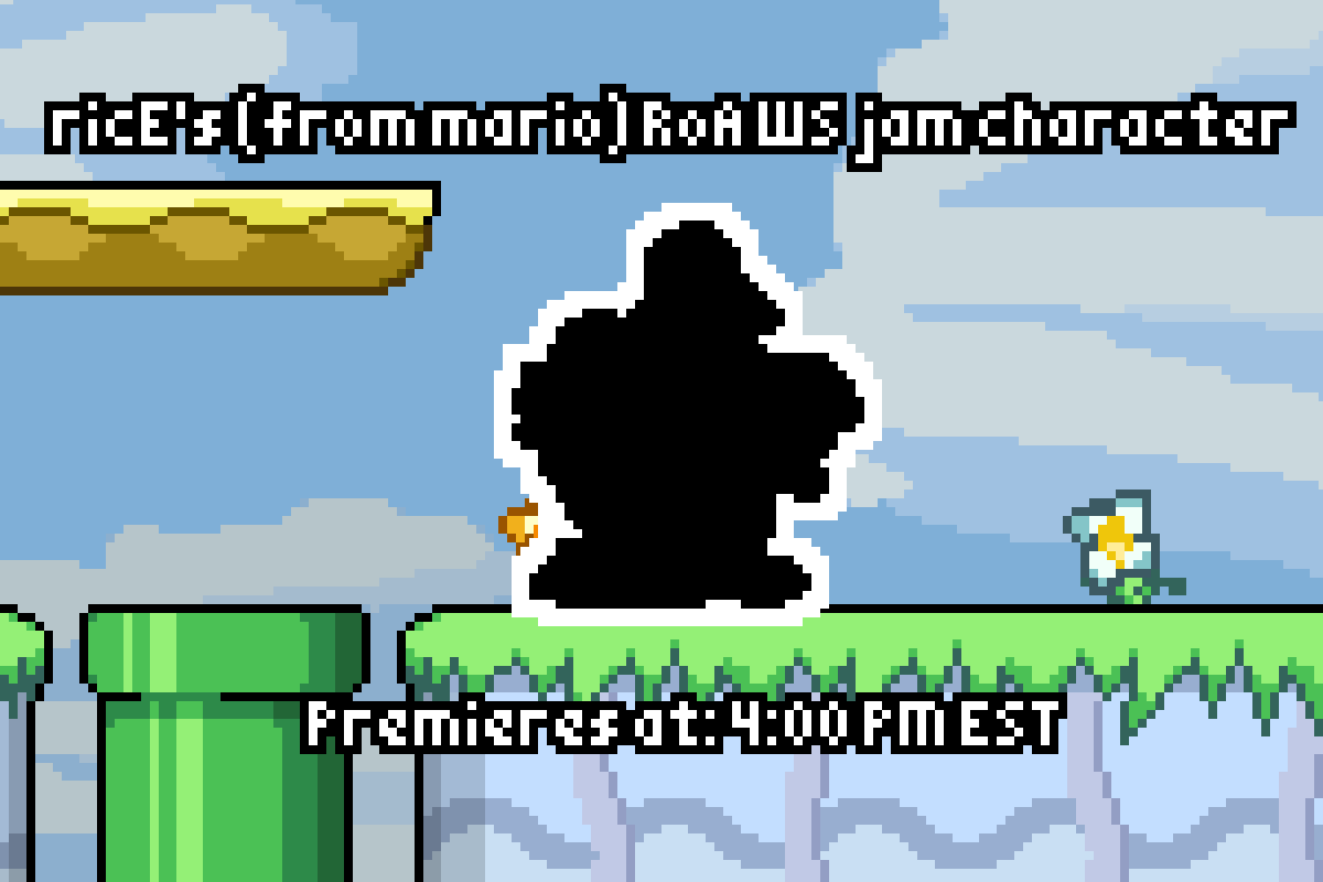 ricEECD's tweet photo. Hey ya’ll - I made a character for the (from mario) jam. It’s Awesome. Trailer premieres at 4:00 PM EST later today. See you then!

Watch Here: https://t.co/XQxYcwmKrq https://t.co/cG9wTKJOOg