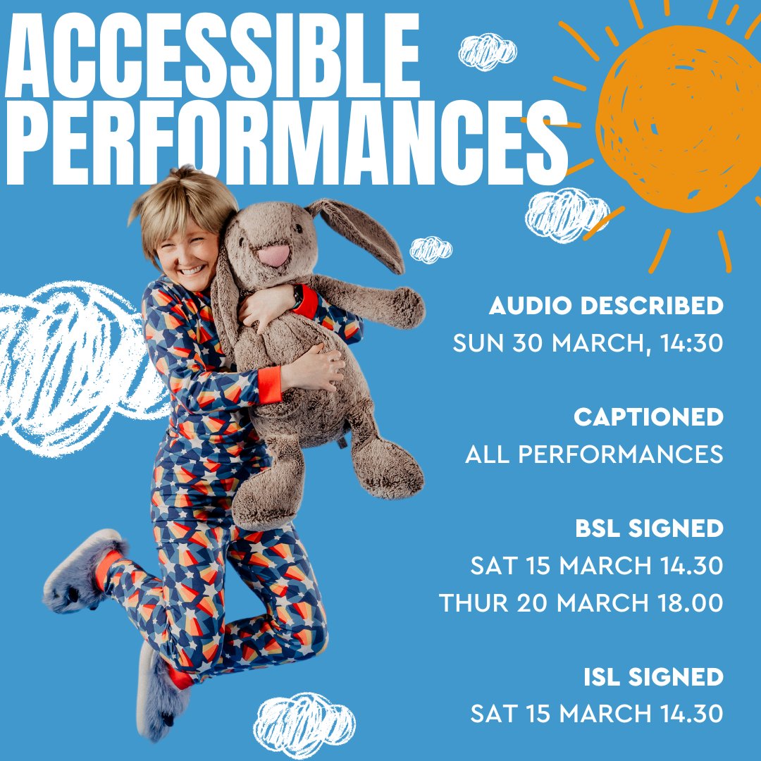 We take pride in promoting accessibility, including our fun filled #TheVelveteenRabbit with Replay Theatre Company. Don't miss our Audio Described Performance Tomorrow! Book your tickets and jump for joy!

Audio Described: SUN 30 MARCH, 14:30

🐰bit.ly/LTPACC