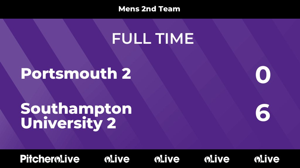 FULL TIME: Portsmouth 2 0 - 6 Southampton University 2
#PORSOU #Pitchero
portsmouthhc.co.uk/teams/226708/m…