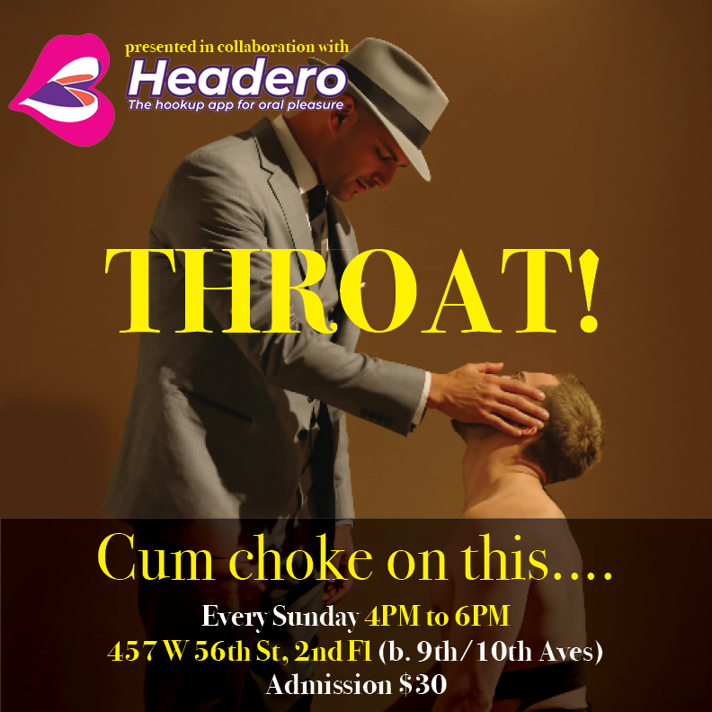 SkullFckClinic's tweet photo. Join us tomorrow: Sunday, March 30th, 4pm to 6pm, for THROAT NYC, a new weekly extreme oral party! 457 W 56th St, 2nd Fl (b. 9th/10th Aves) #gaynyc #gaysexparty #nycgayparty #NYC #hellskitchen #gagthefag #forcedoral #deepthroat Presented in collaboration with @HeaderoAlt! 21+ https://t.co/YWMv43Enhr