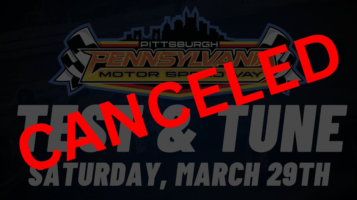 Unfortunately, the threat of weather has caused us to cancel our Test and Tune for this afternoon. We will attempt to open our season next weekend for the 47th Regular Season Opener!