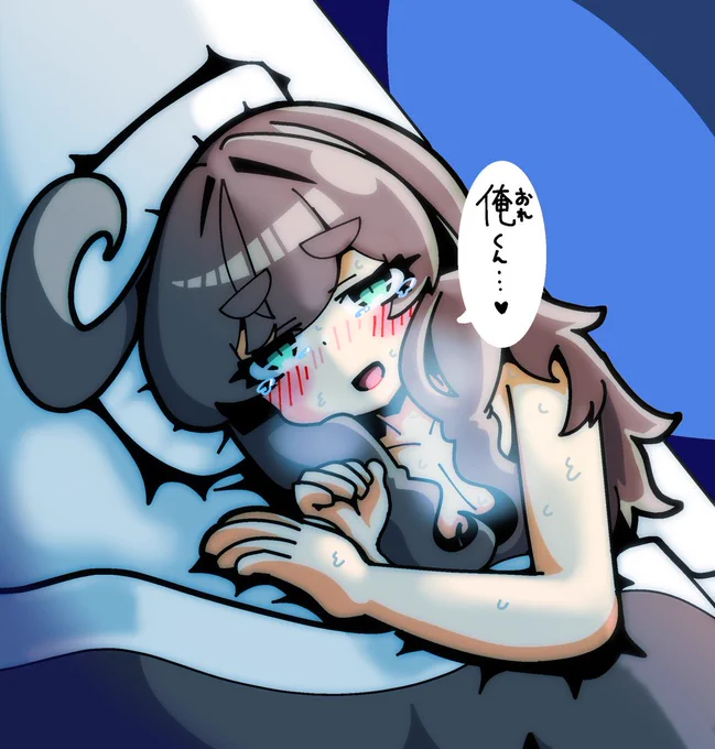 寝てる時に汗だくになる栗田まろん絵はギリ合法。