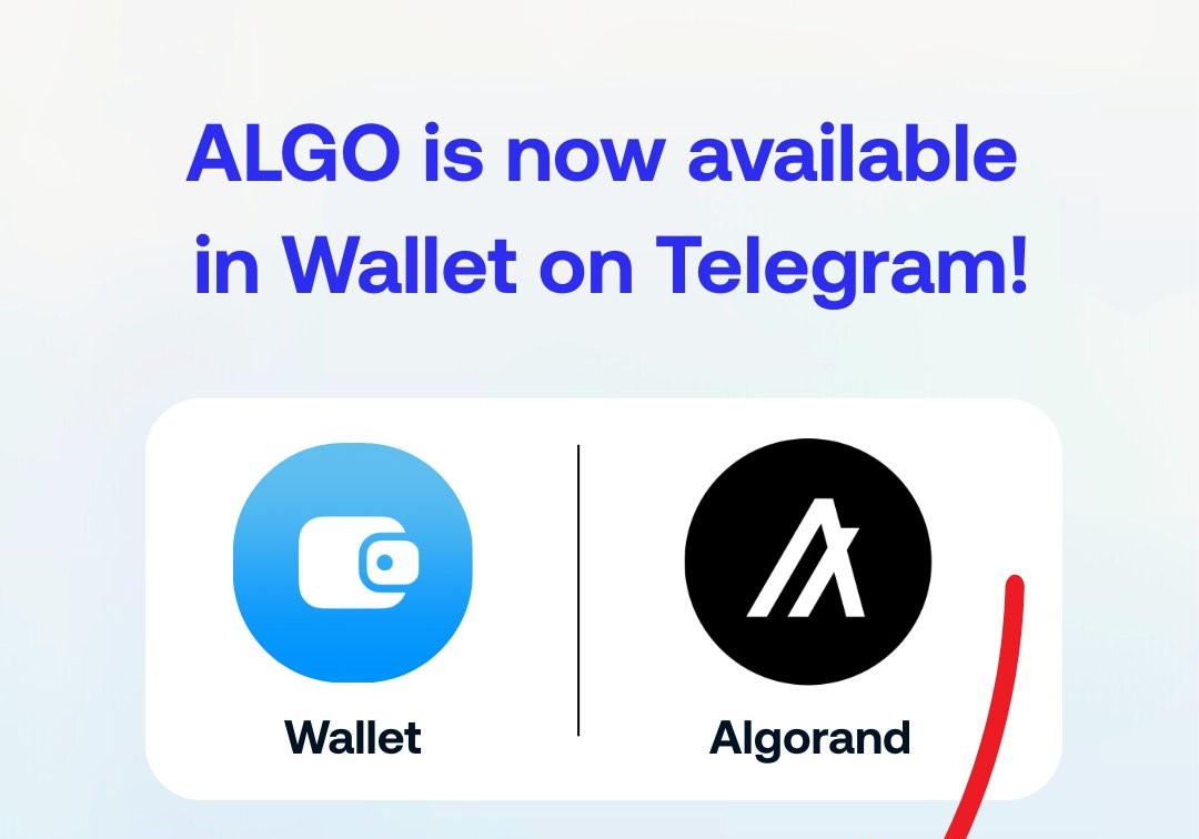 WHY $ALGO ’s Integration with Telegram Wallet MATTERS!

<a href="/Algorand/">Algorand Technologies</a> is now supported on <a href="/wallet_tg/">Wallet in Telegram</a>, Telegram’s built-in crypto wallet. With over 1 BILLION users, this could be a game changer for $ALGO ’s adoption and the future of crypto.

Let’s break it down!🧵👇