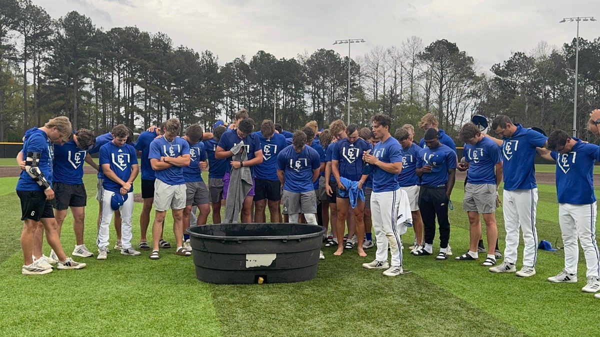 We put a lot of time and effort into trying to win baseball games but this is what it’s all about! Two of our players getting baptized on the field after our games. More than just baseball