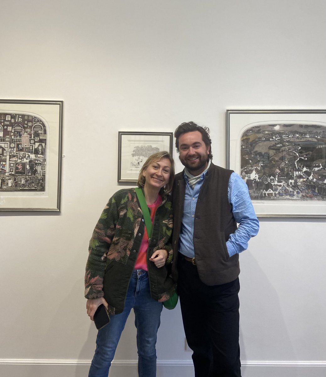 A visit from Grahams daughter Emily on the final day of our current exhibition ; 'Graham Clarke - A Retrospective'
.
Thank you to all the visitors who have passed through over the last month!