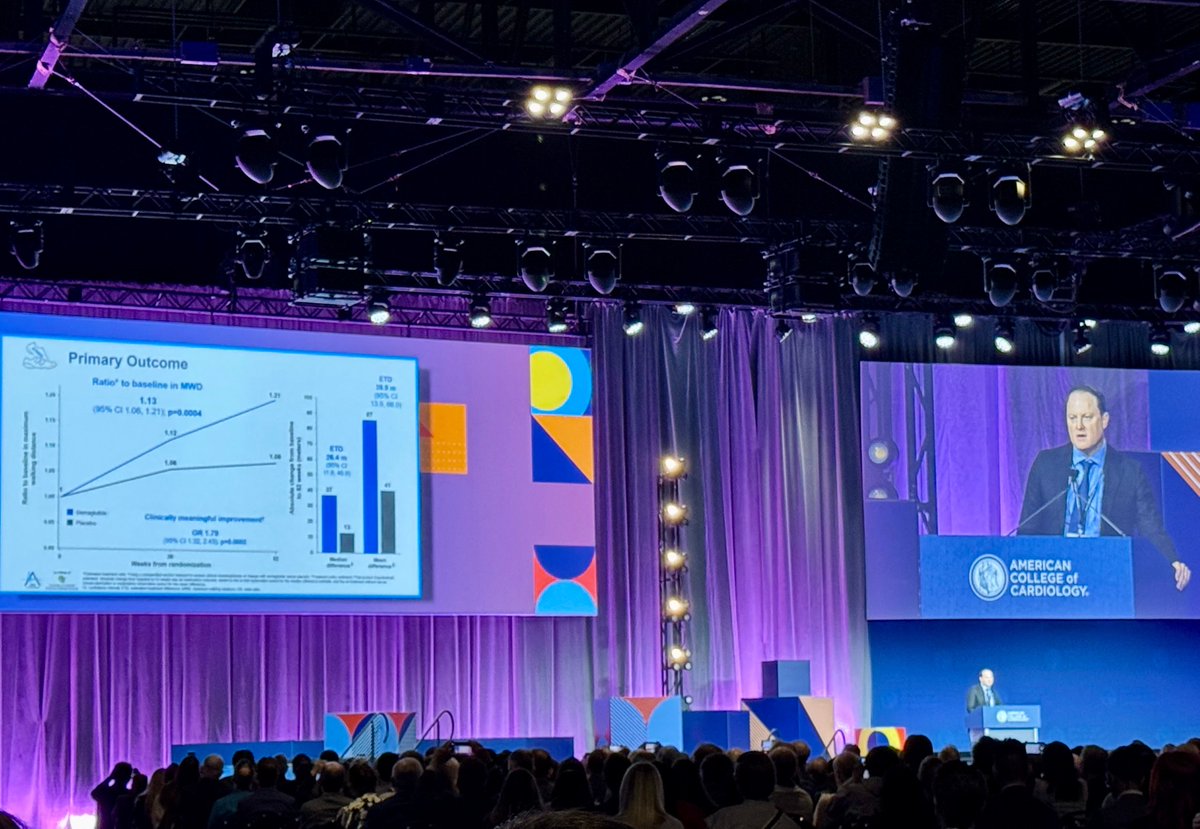 Opening day of #ACC25 has kicked off with results from STRIDE, demonstrating that semaglutide improved maximum walking distance by 13% compared to placebo in individuals with #T2DM and #PAD with intermittent claudication. Read the study here: buff.ly/uRWgxWl