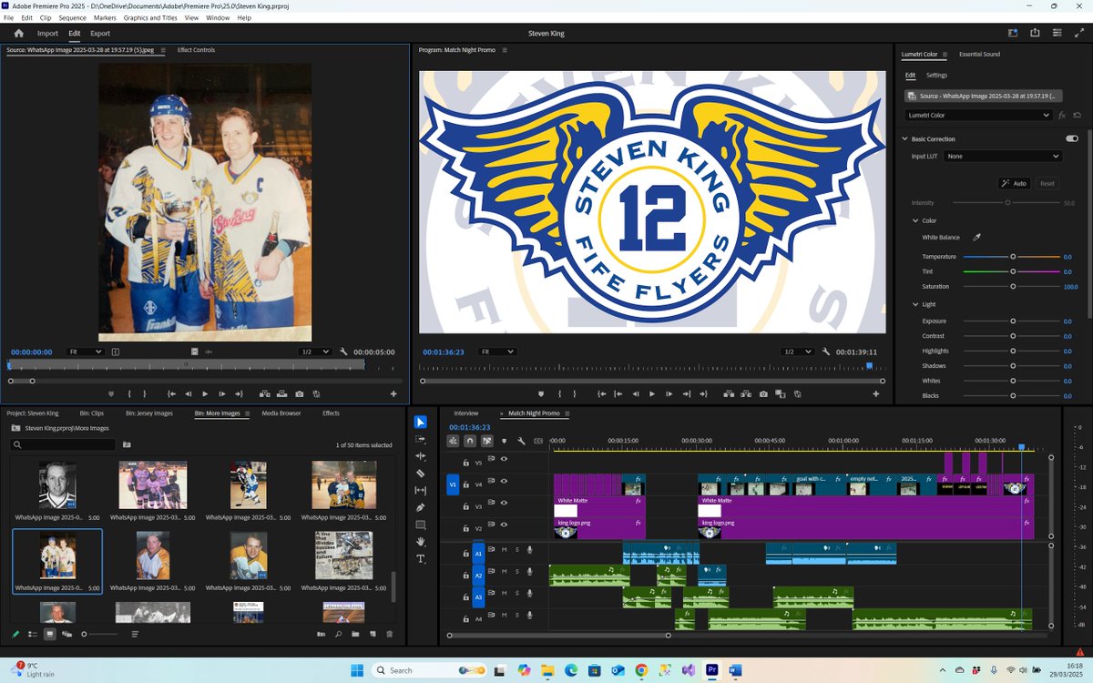 4 hours to create 90 seconds (not including the time spent by <a href="/flyers_history/">FifeFlyersHistorian</a> sourcing clips). Totally worth it for a legend of the @fifeflyers on his jersey retiral